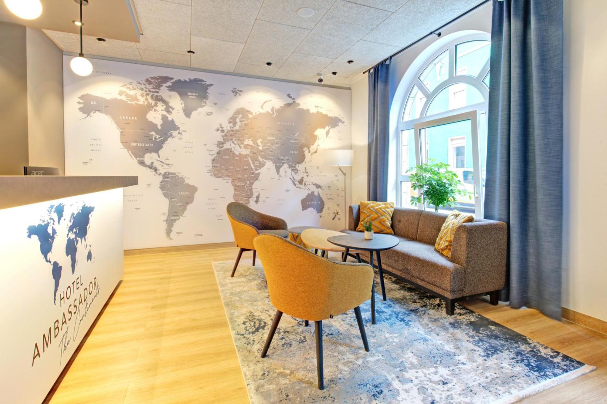 Ambassador Thecontinents Hotel คาร์ลสรูเฮอ ภายนอก รูปภาพ